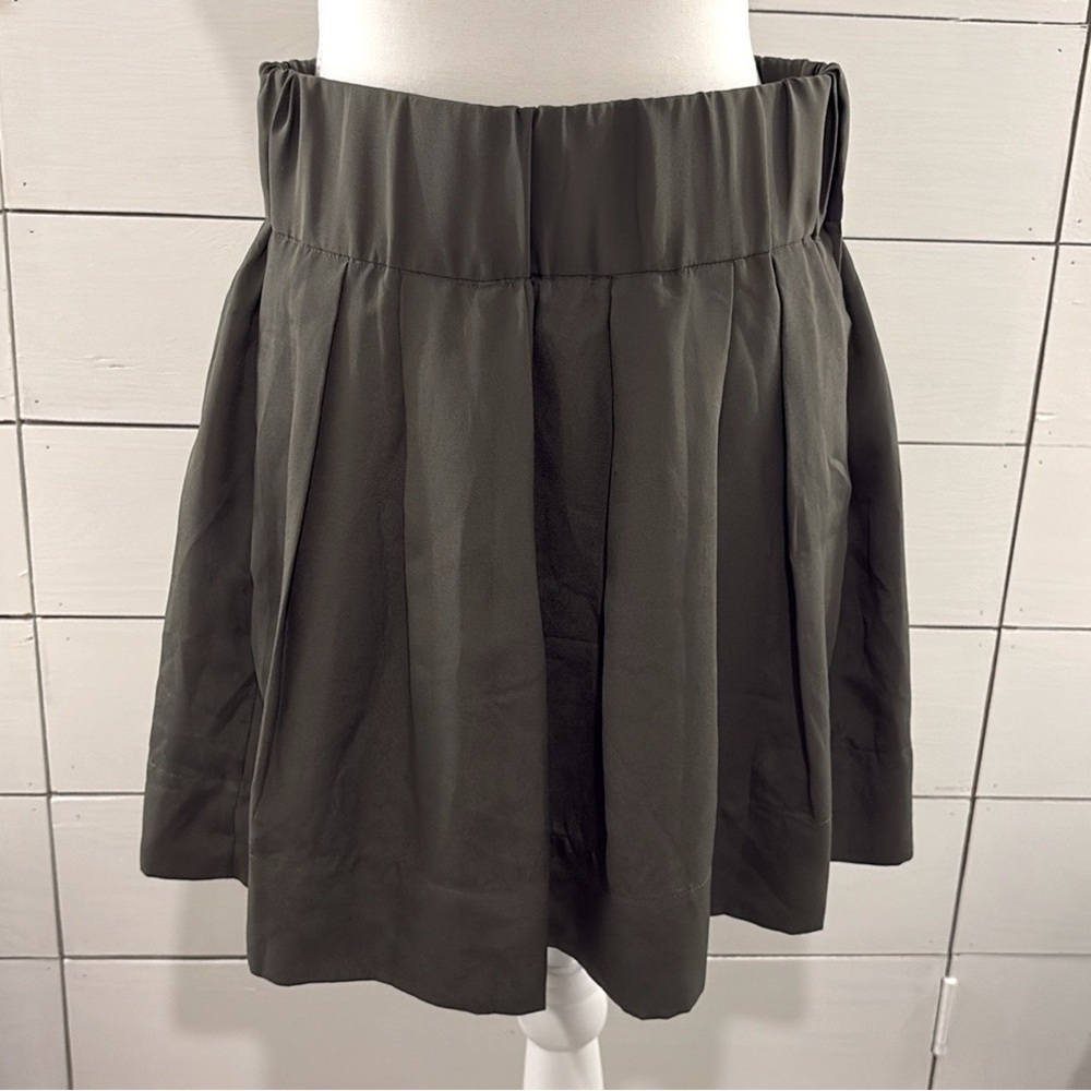 Jacob Green Pleated Mini Skirt Casual